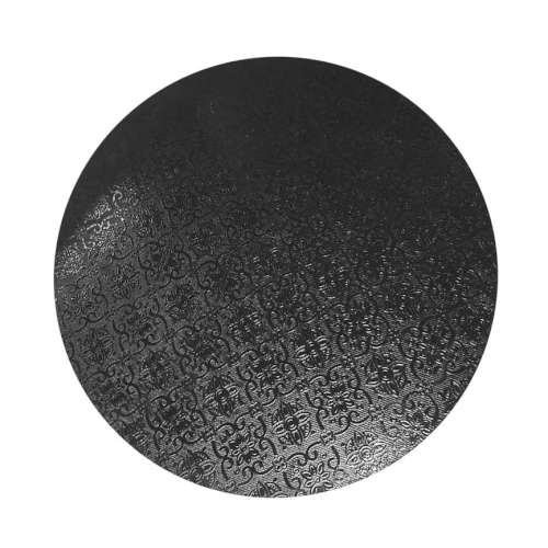 Black Masonite Cake Board - Round 11 Inch - Click Image to Close